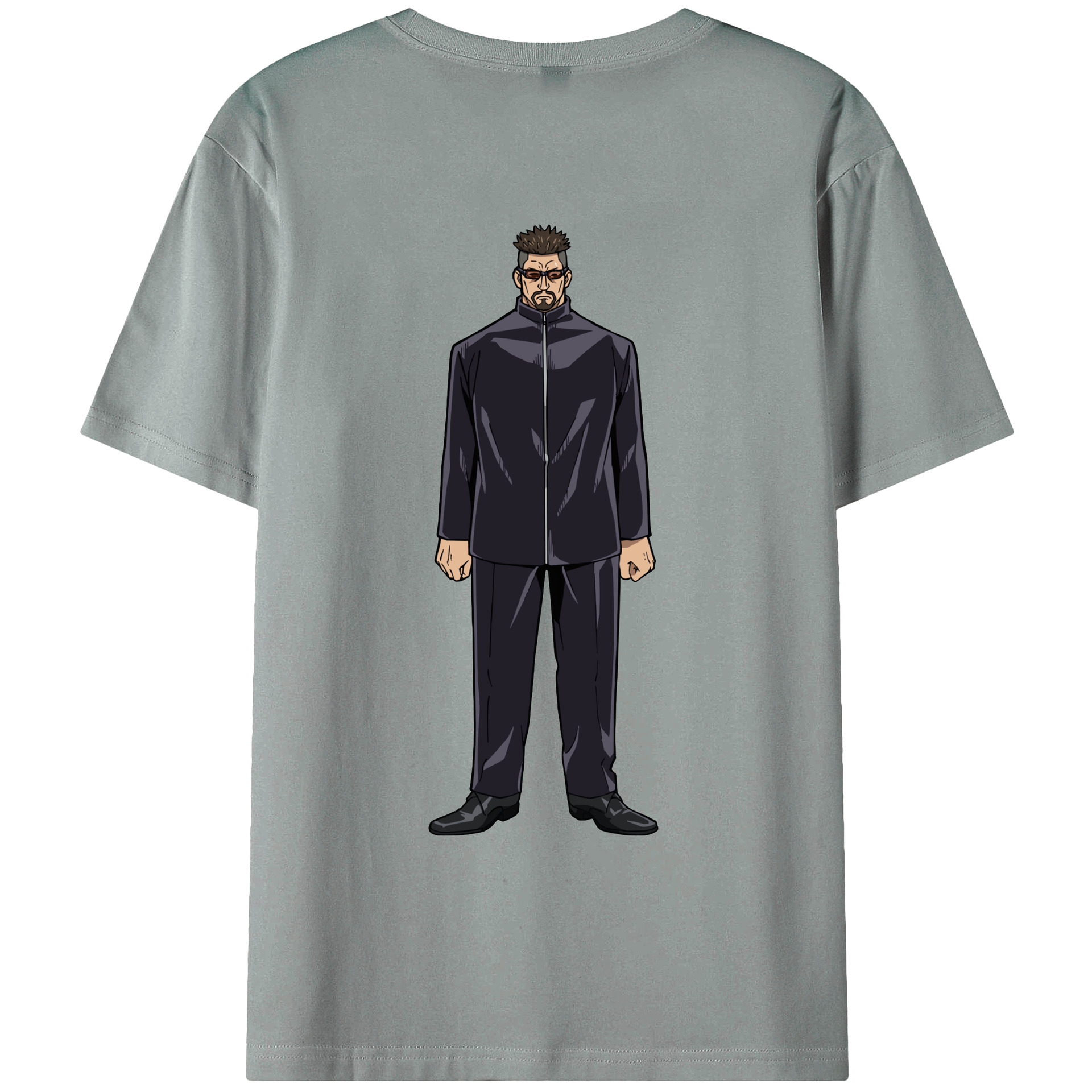 （画像用） 呪術廻戦 Jujutsu Kaisen 綿100％ メンズ半袖Tシャツ（バックプリント） 通気性